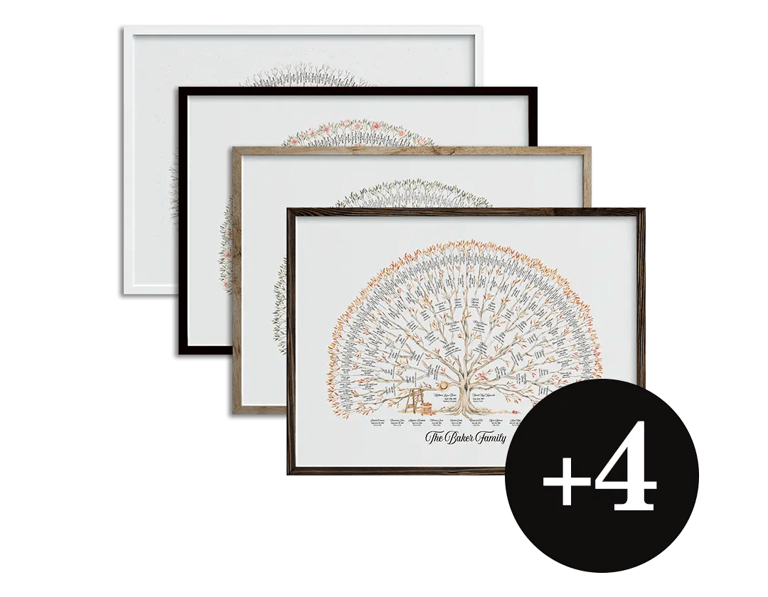 Summer Plus Family Tree Wall Art dearest forever