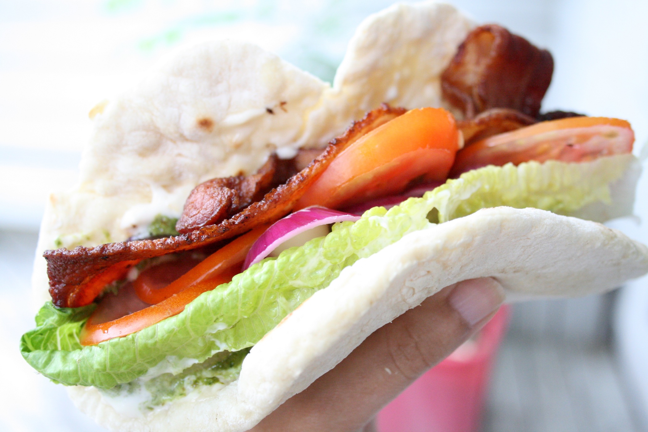 Garden Fresh Flatbread BLT (Bacon Lettuce Tomato)