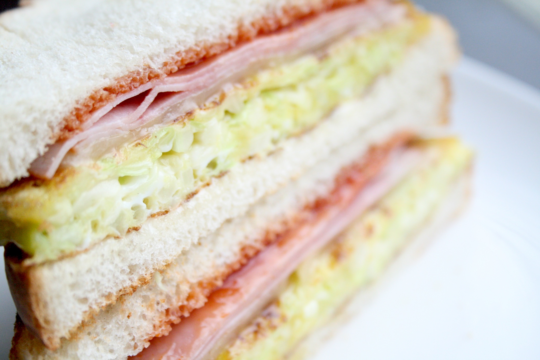 Korean Street Toast With Ham and Cheese