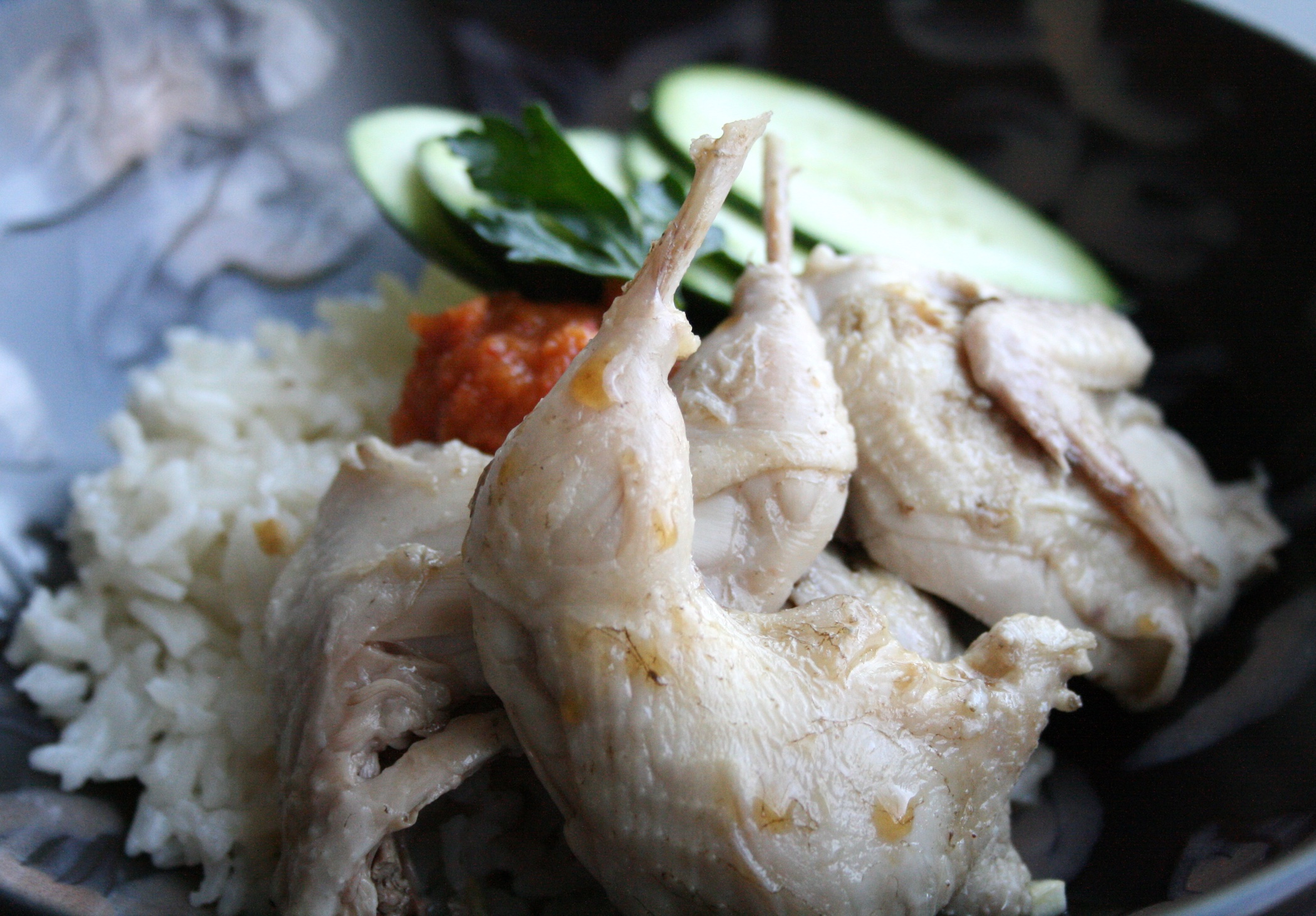 Hainanese Quail and Rice