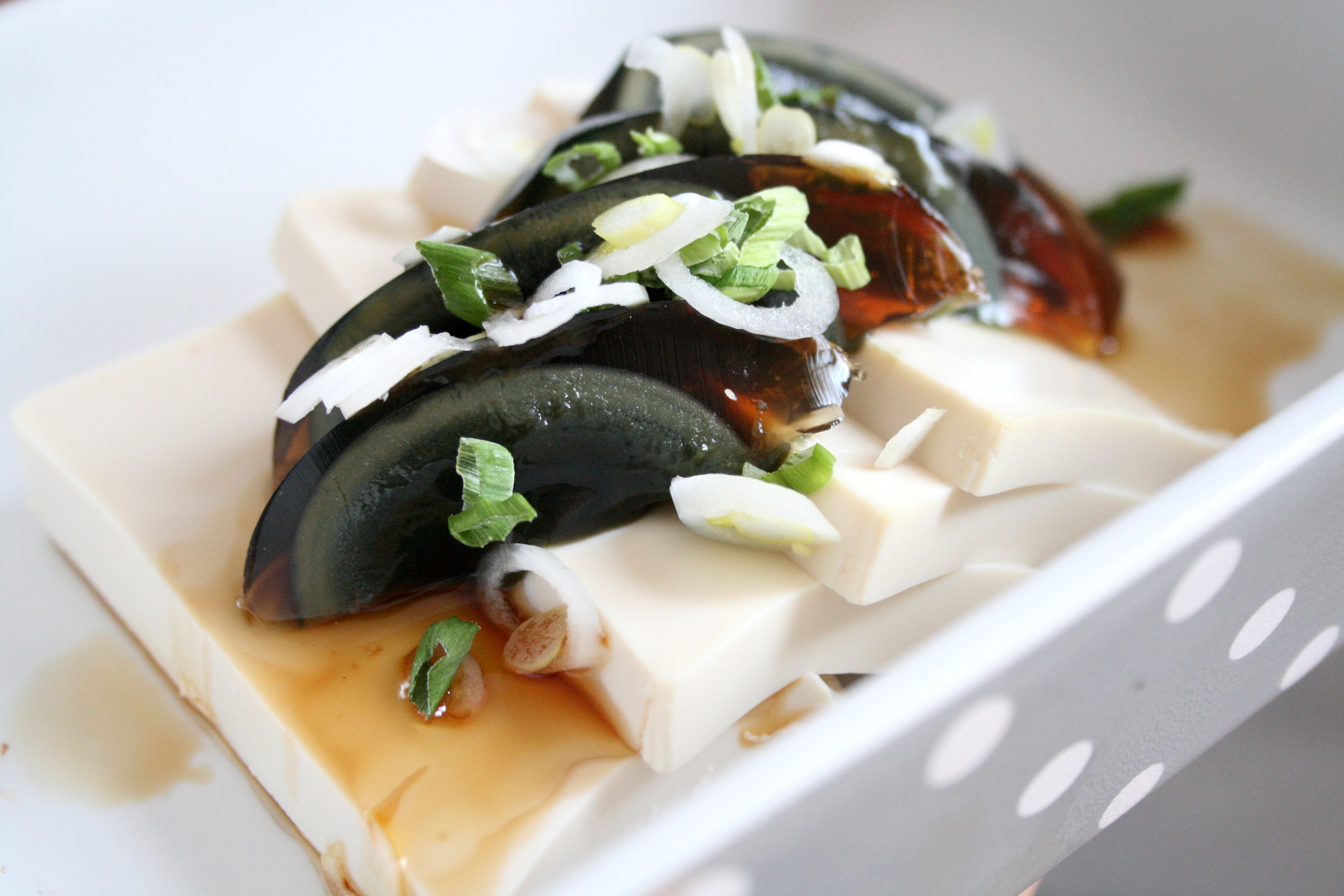 Century Egg (Pidan) and Tofu Cold Dish