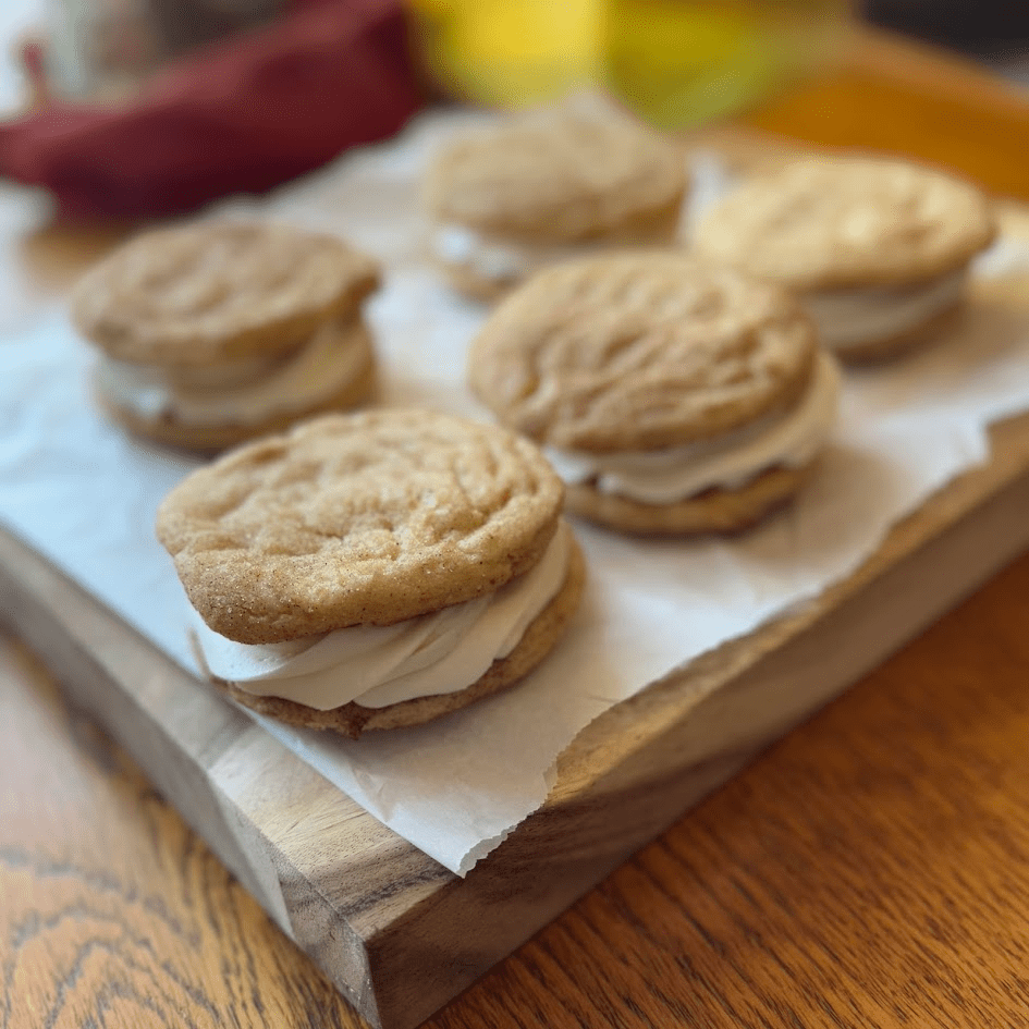 Snickerdoodle Sandwich Cookies - Recipe Card Photo