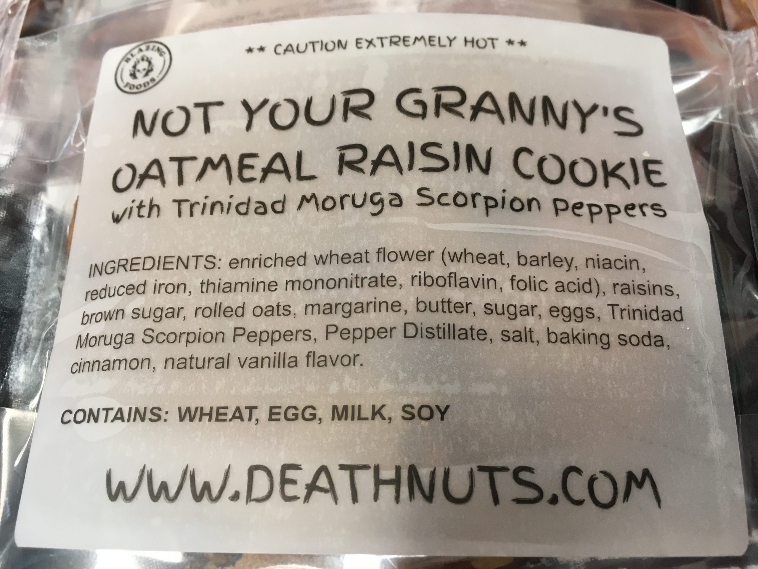 NOT YOUR GRANNY'S SCREAMING HOT COOKIES - Death Nuts