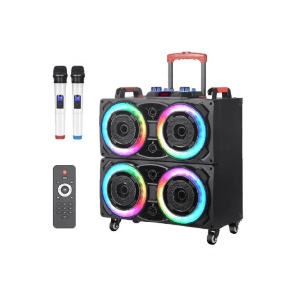 NDR-8888 Portable Amplifier Trolley Double Horn Speaker