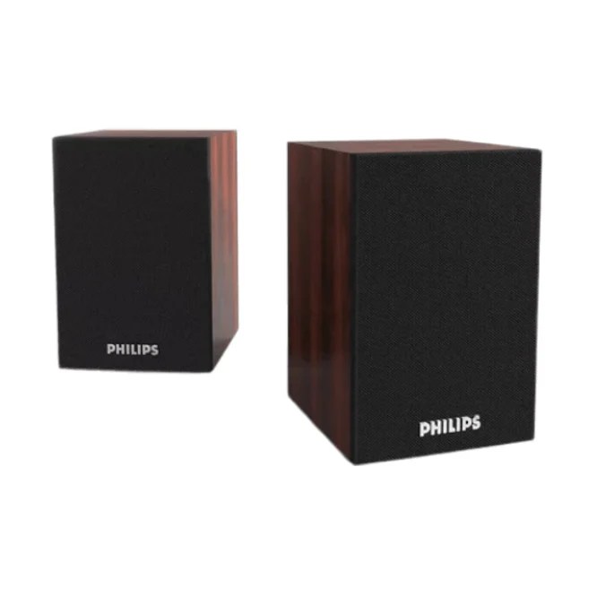 Philips SPA20 2000 Series Multimedia Speaker – Teak Design