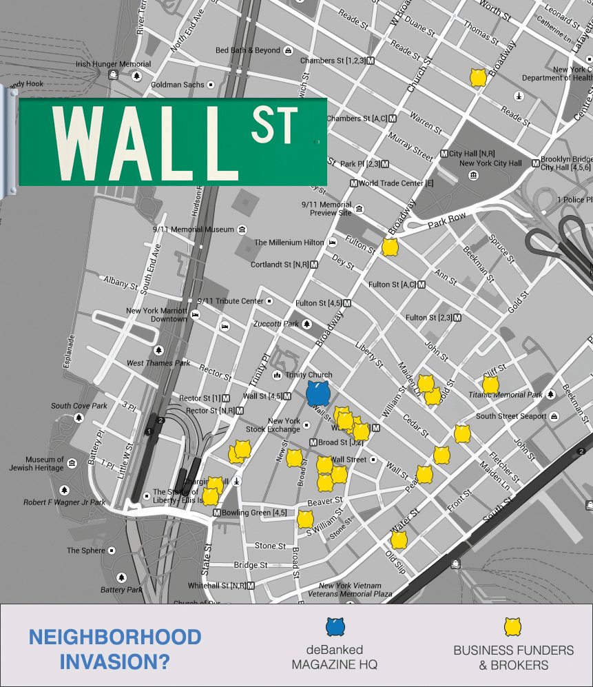 Wall Street Map Wayne Baisey 