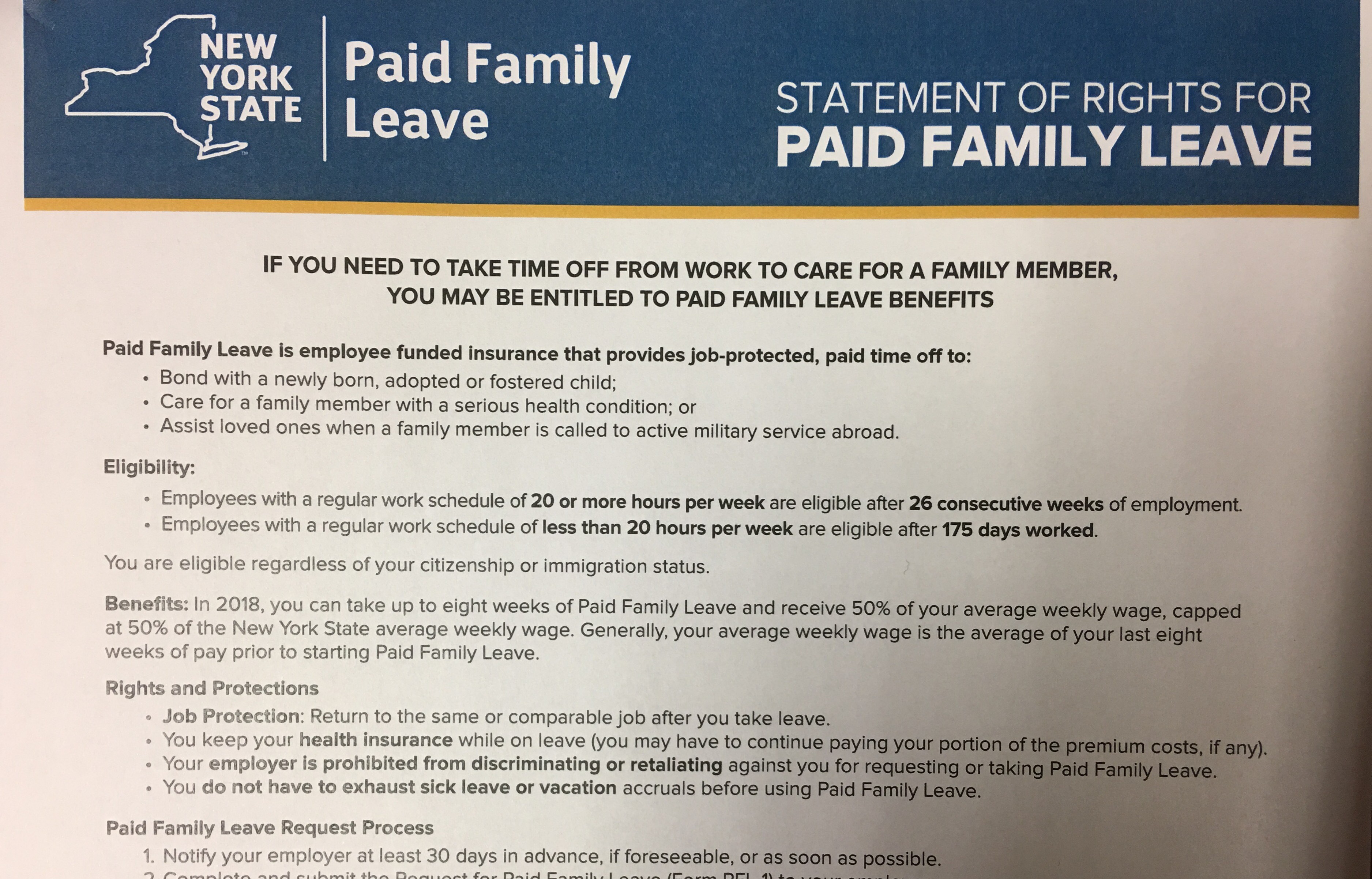 NYS Employers Hiring Seasonal Employees Can Include NY Paid Family 