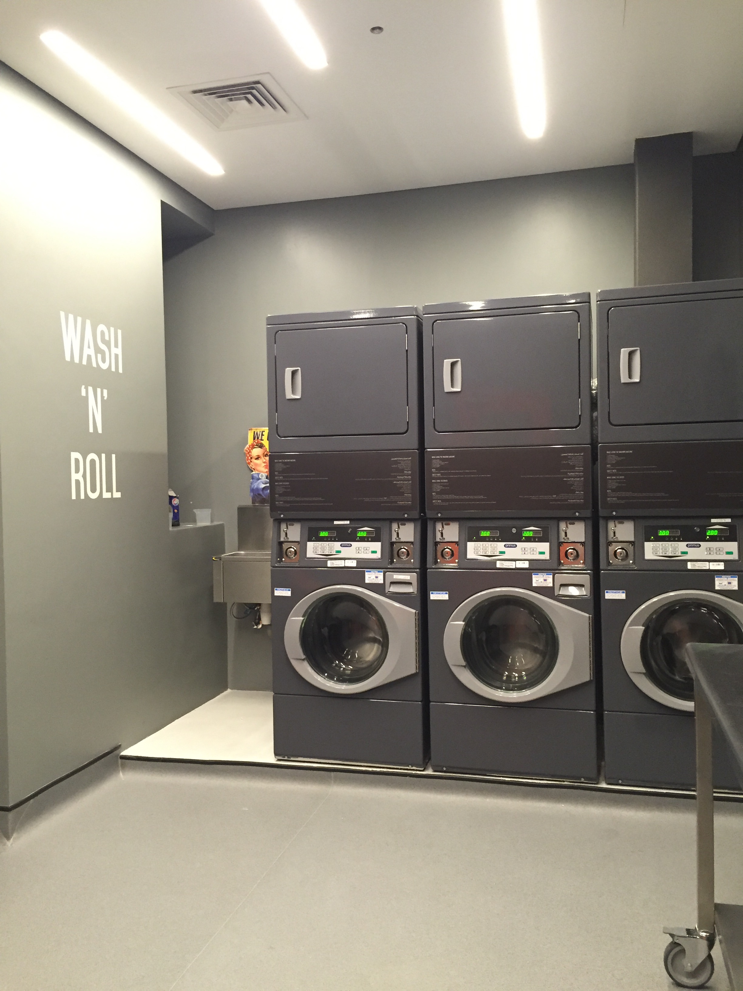 Self service laundromat