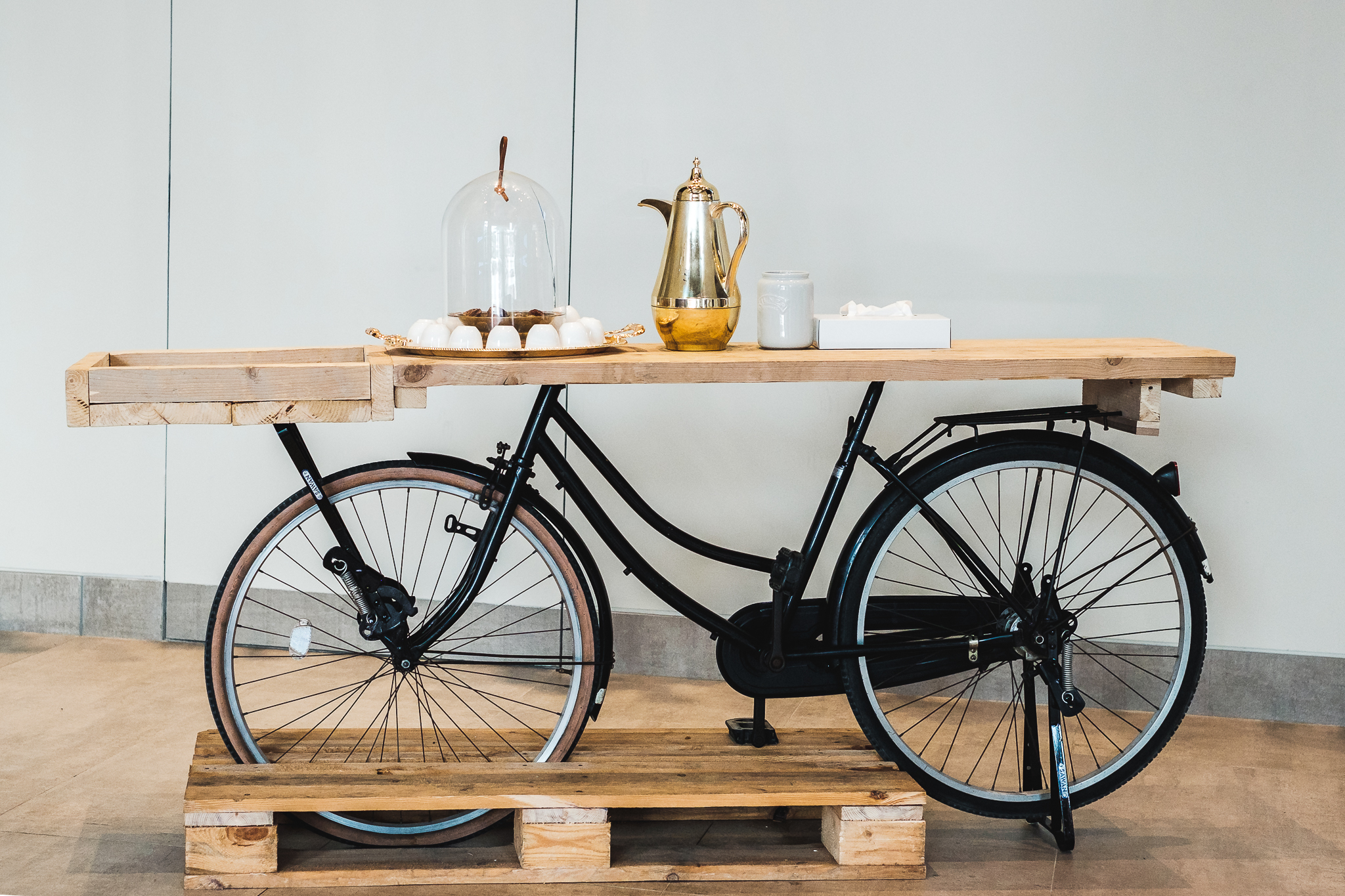 Display at the reception area
