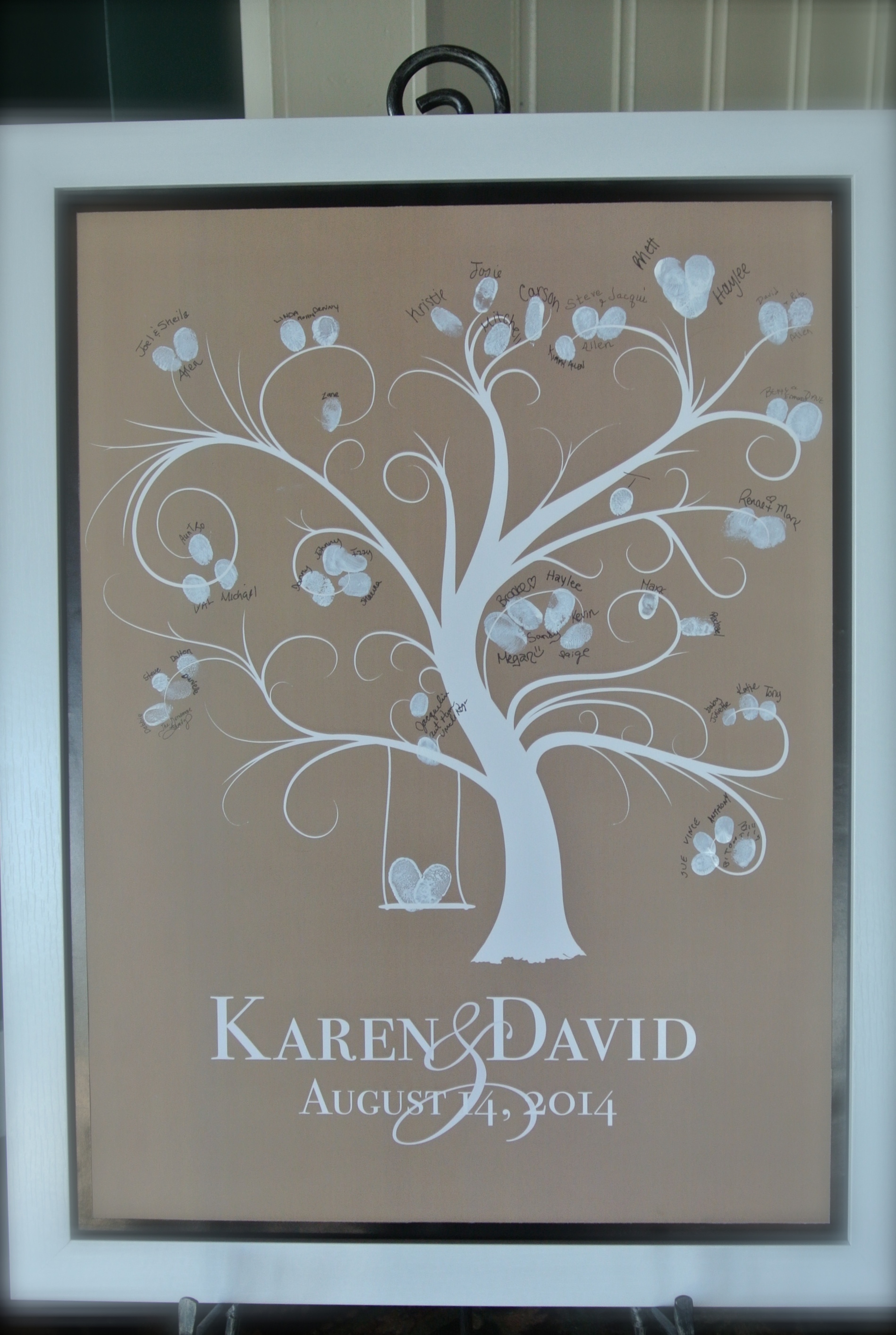 fingerprint tree keepsake