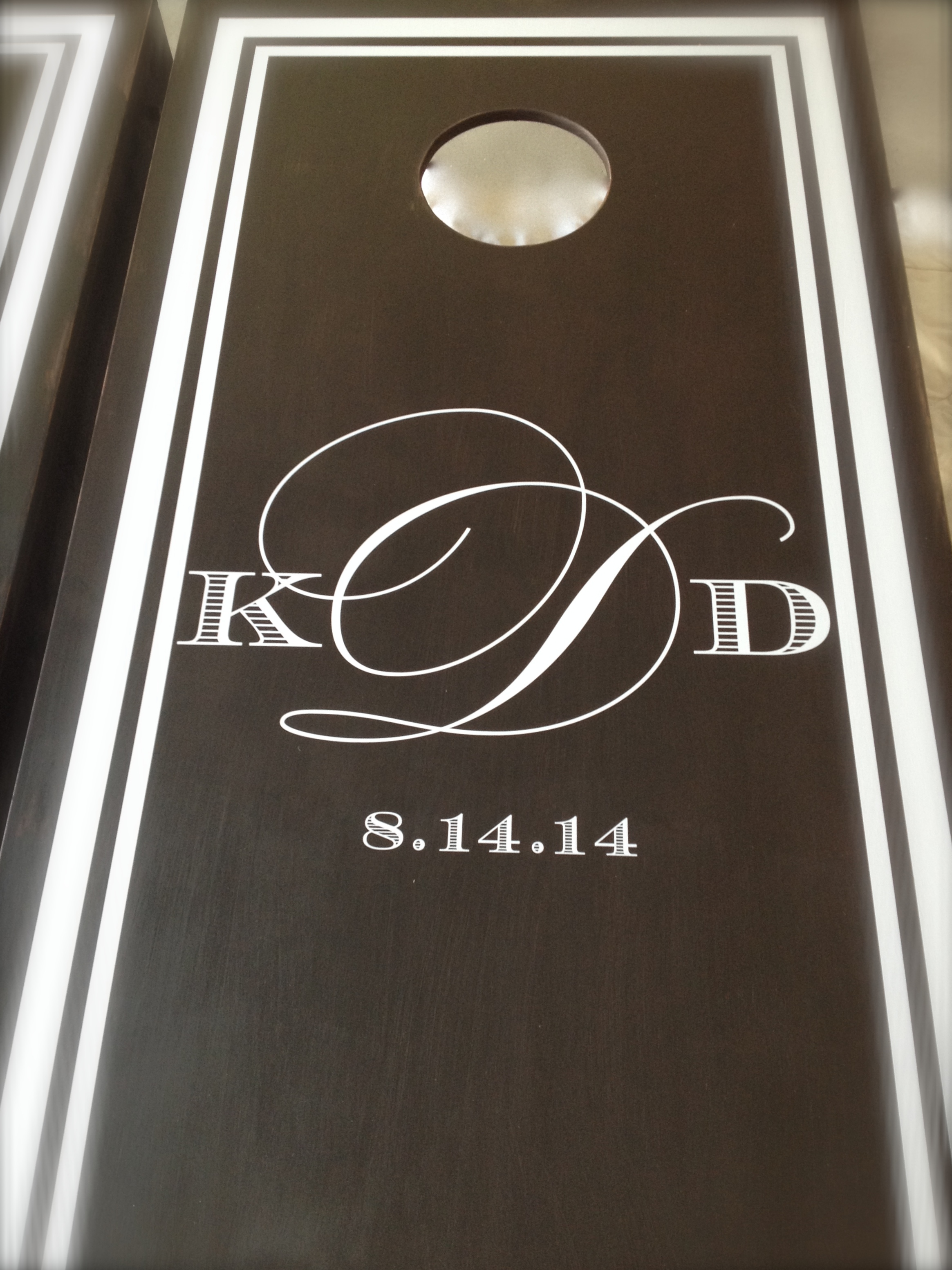 custom corn hole game