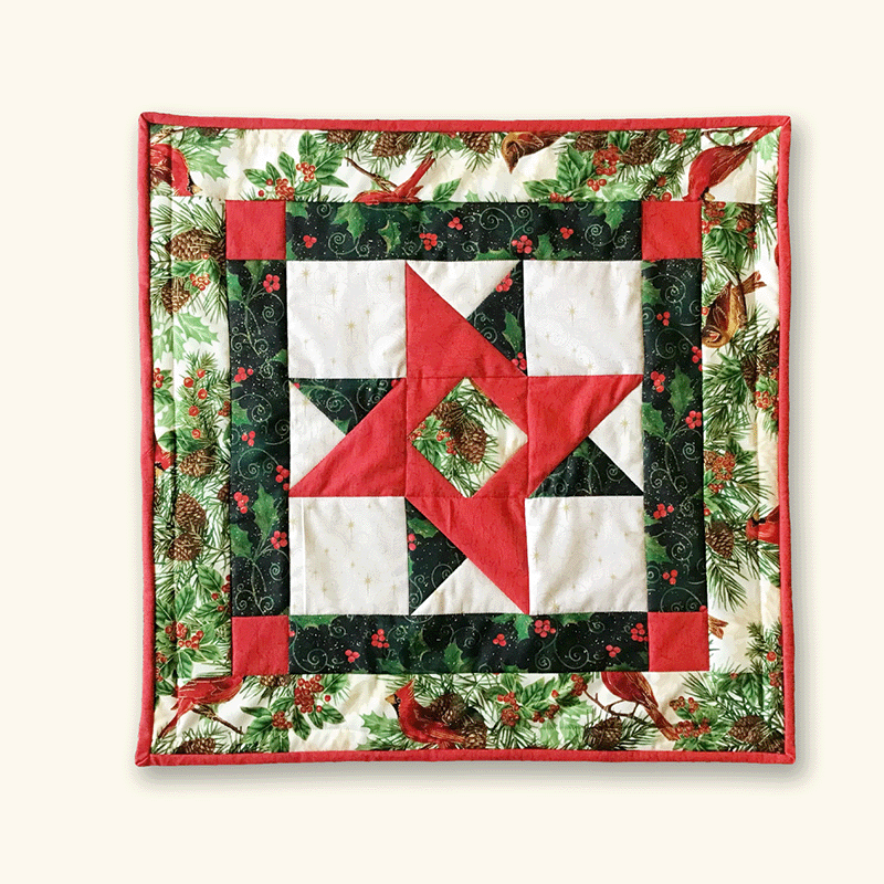 Christmas Star with Cardinals