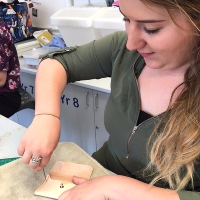 Coin purse-making holes