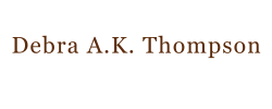 Logo Debra A. K. Thompson
