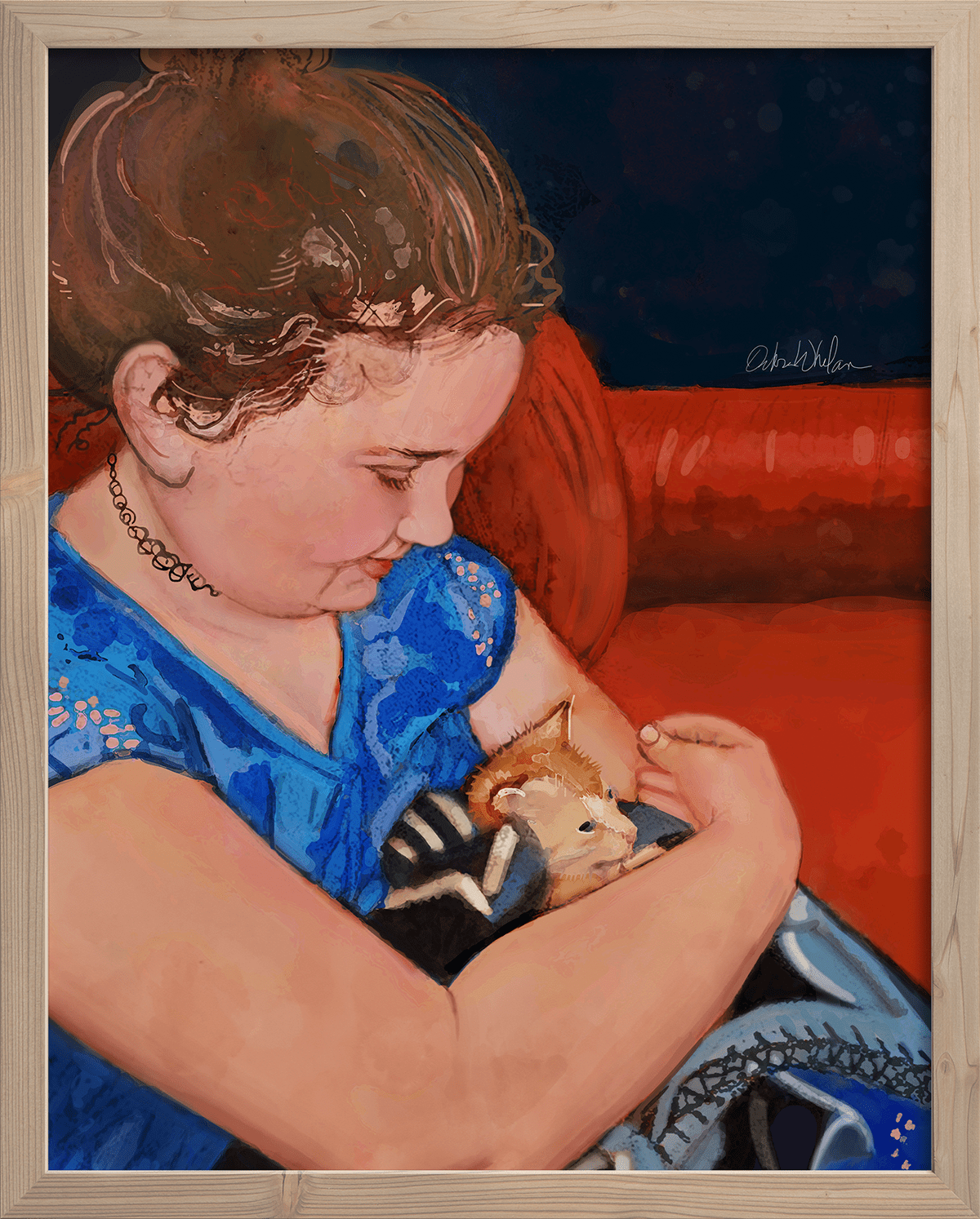 Debra Whelan Art - Framed Commission Example