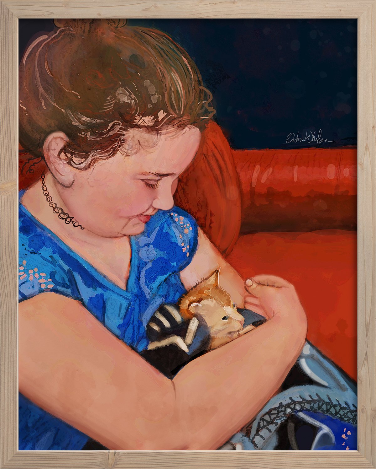 Debra Whelan Art - Framed Commission Example