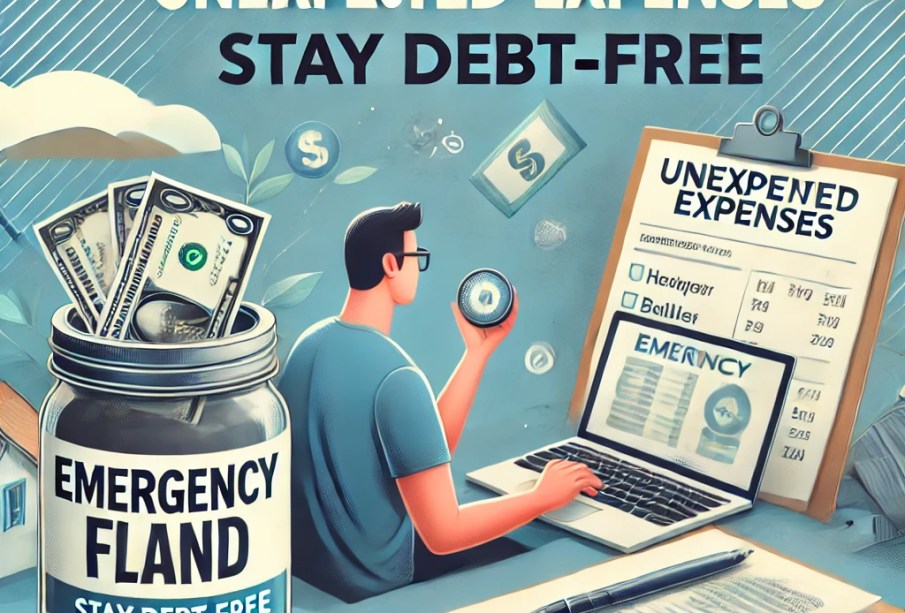 Image illustrating handling unexpected expenses without falling into debt