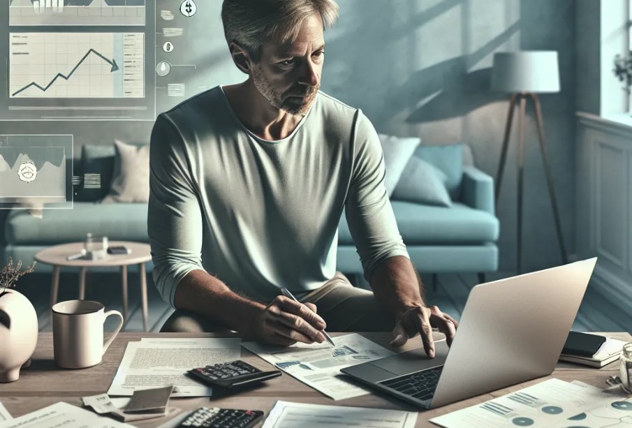 Image illustrating a person saving money in a piggy bank for an emergency fund.