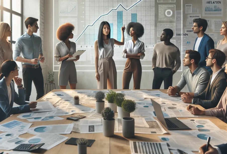 Navigating New Normals: Mastering Inflation Budgeting in 2025 - Image showing a person managing finances and budgeting strategies.