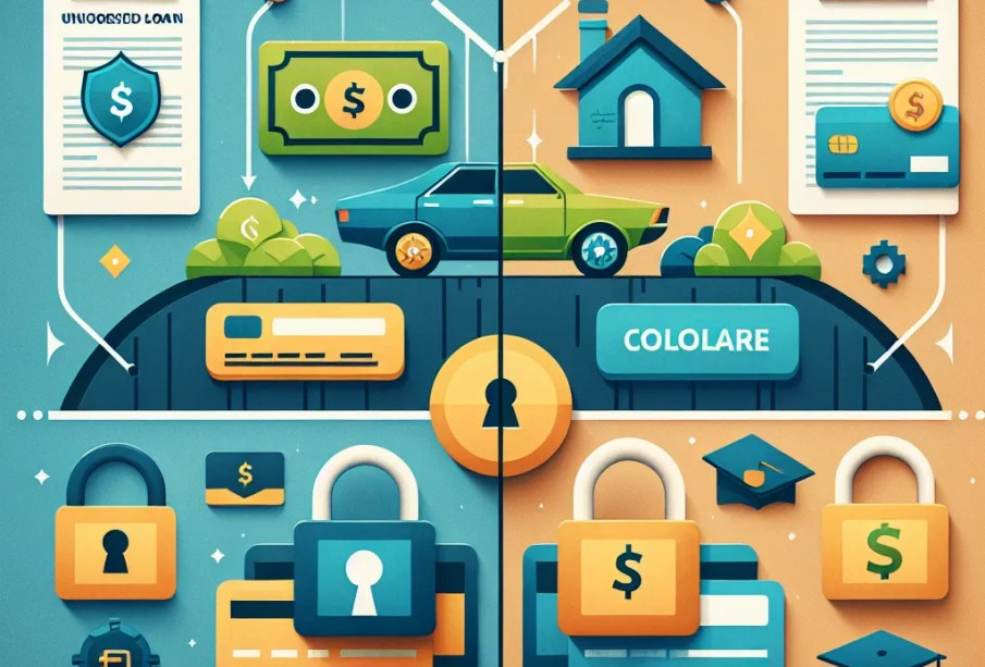 A comparison between secured and unsecured loans in the UK in 2025.