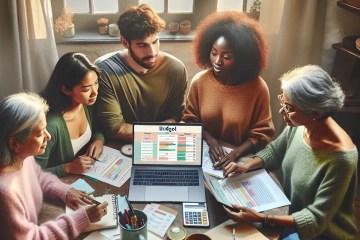 "Illustration representing smart budgeting with Universal Credit in 2025"