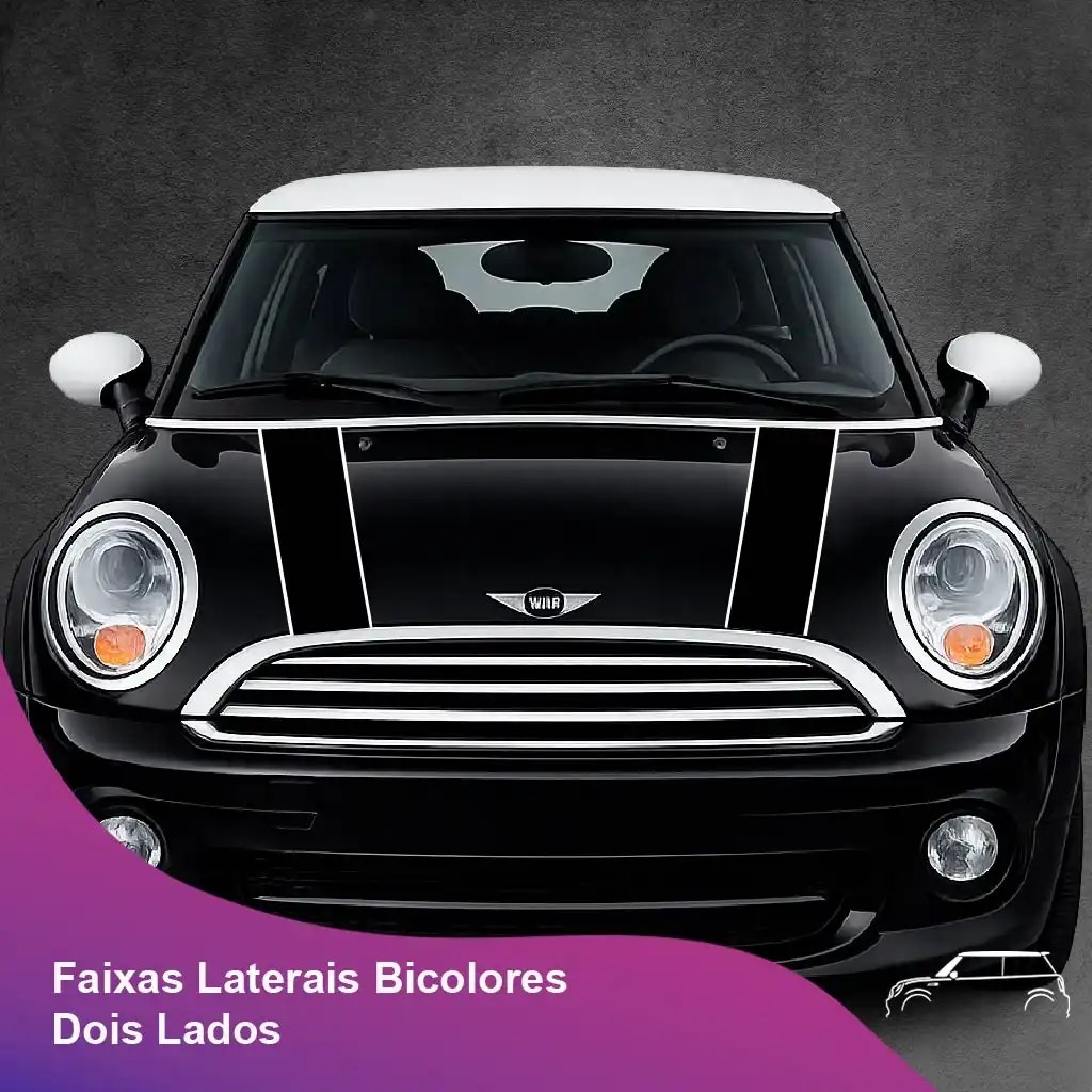 Faixas Laterais Bicolores Dois Lados