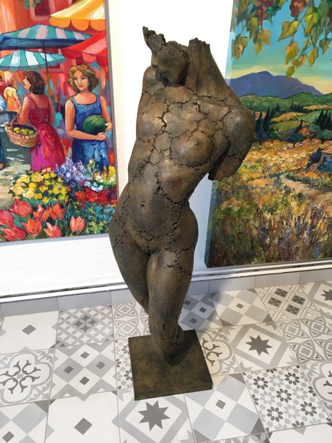 Philippe Morel "Patricia Timide" Bronze Edition: A/P III/IV Size: 40" x 9" Base: 5x10.5 " (Price upon request) "The nude is not the subject of art, but a form of art." —Kenneth Clark
