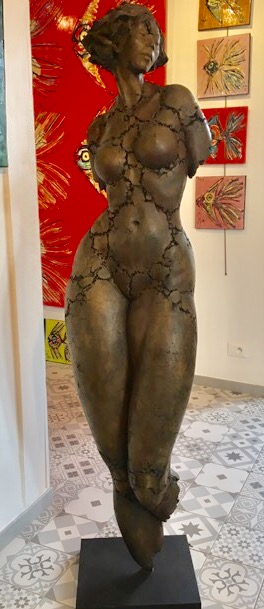 Philippe Morel "Grande Leonor" Bronze, France size: 67x14 " base: 5x12 " Edition: 2/8 (Price upon request) The nude is not the subject of art, but a form of art. —Kenneth Clark