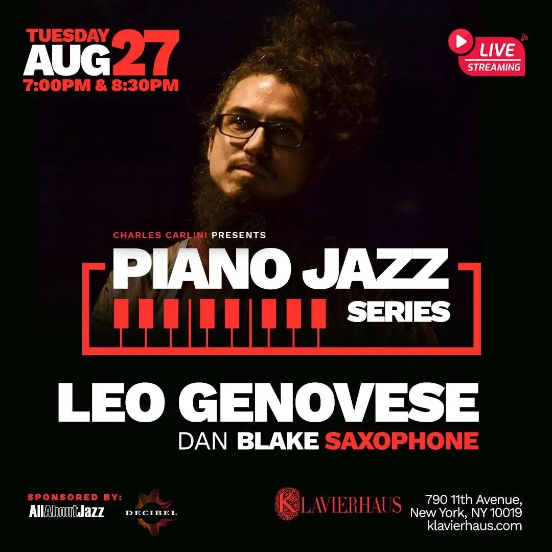 Piano Jazz Series: Leo Genovese jazz series 1 piano jazz series - Leo Genovese