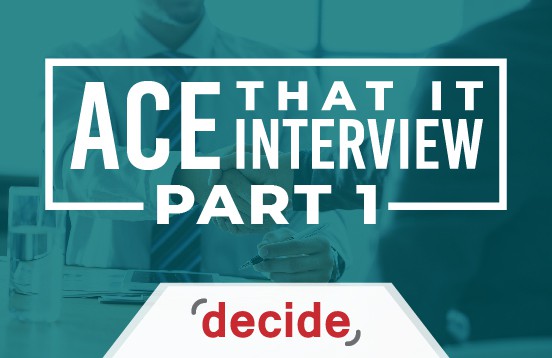 How to ace that it interview