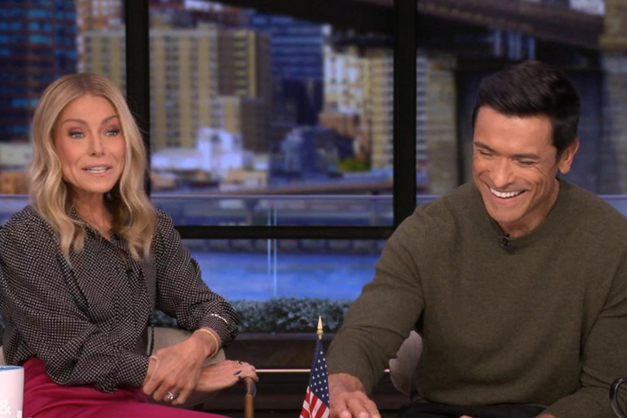 Kelly Ripa ribs Mark Consuelos for “reeking of cigars” after time spent in his “man cave”: “The dog got groomed, and you pet her, and then she smelled like cigars”