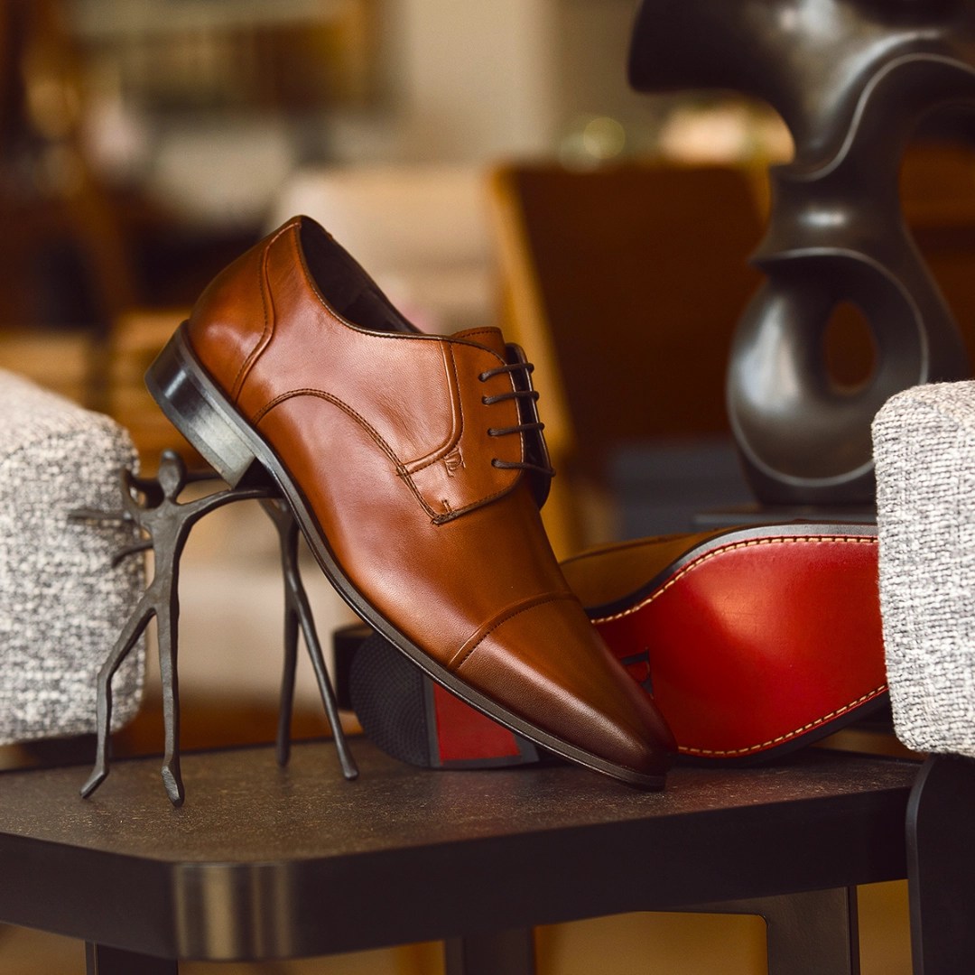 SAPATO PREMIUM OXFORD SOLA DE COURO Marrom Ternos Decinel