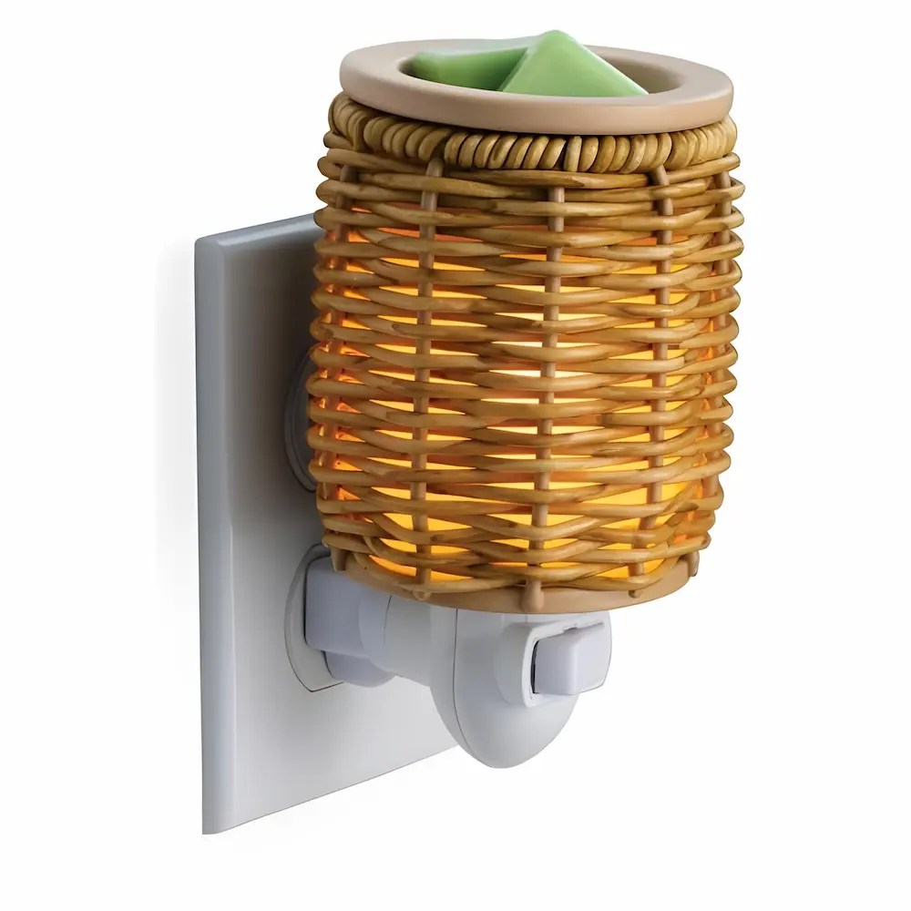 Calentador Electrico Enchufable Wicker Lantern Pluggable - Candle Warmers