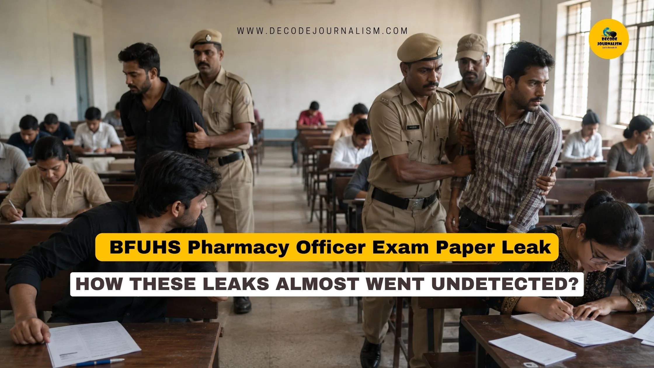 Pharmacy paper leaks controversy at exam centres in Faridkot Firozpur Kotkapura Punjab_Decode Journalism