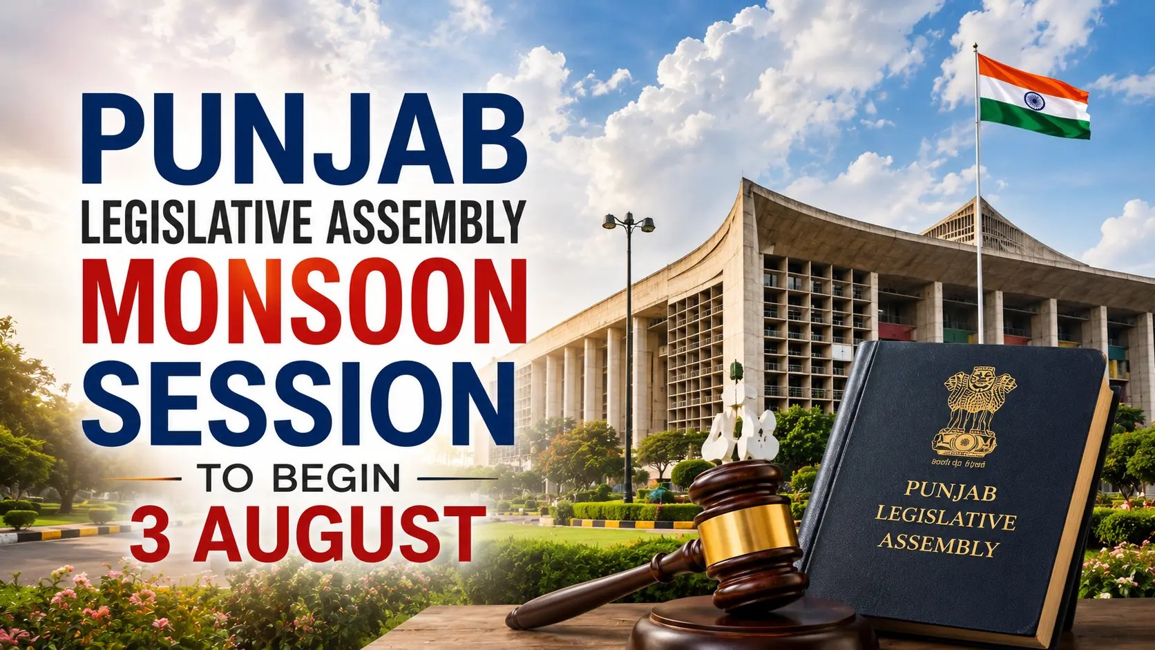 Punjab Legislative Assembly building in Chandigarh ahead of Monsoon Session