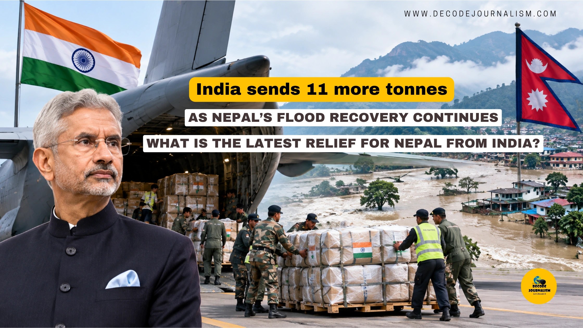 Relief for Nepal: India sends 11 more tonnes as flood recovery continues