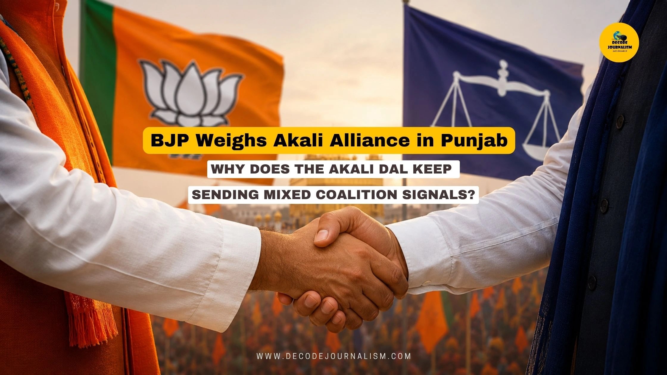 BJP Weighs Akali Alliance in Punjab, Eyes Bigger Role Ahead of 2027 Polls
