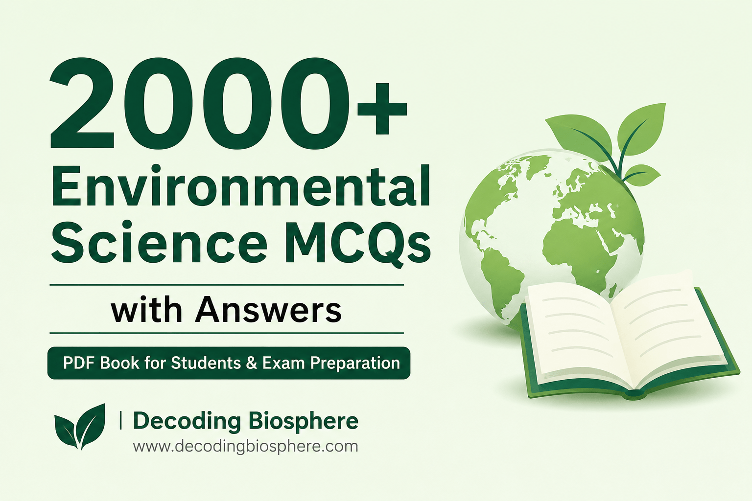 Environmental science MCQs PDF guide