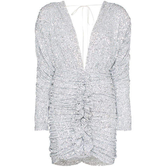 Robe courte brodée de sequin