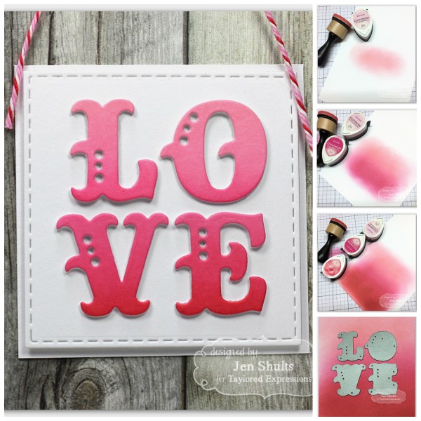 Gradient Die Cut Letters
