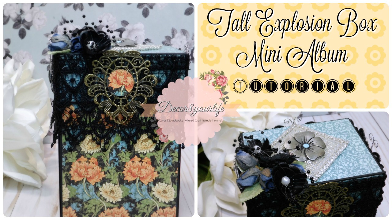 Mini Album Explosion Box Tutorial