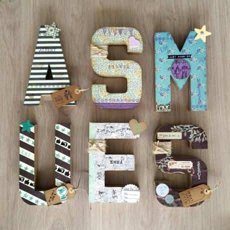 8 Propuestas Para Decorar Letras De Madera Y Personalizar Tu Decoracion