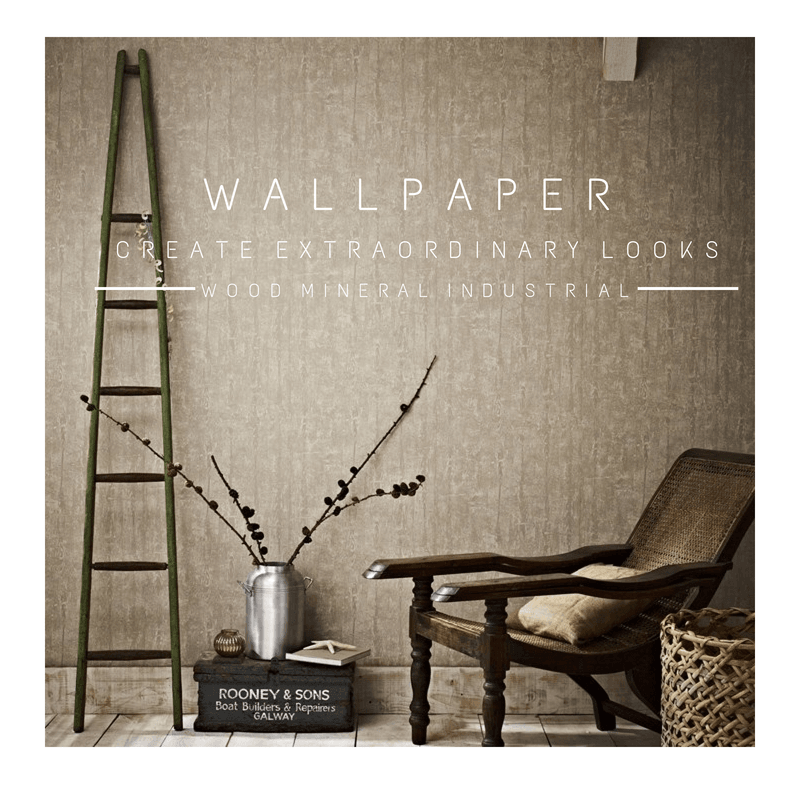 Interior Design Tips Mineral Wood Textured Wallpaper
