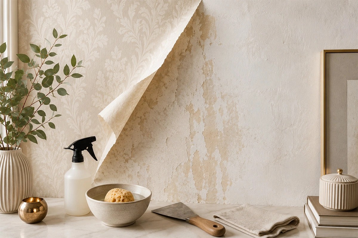 How to remove wallpaper wall