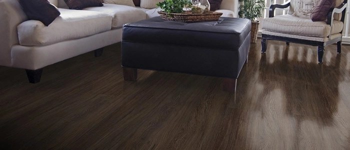 Rustic distressed laminate flooring for vintage Dubai interiors