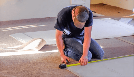 Quick wall to wall carpet installation