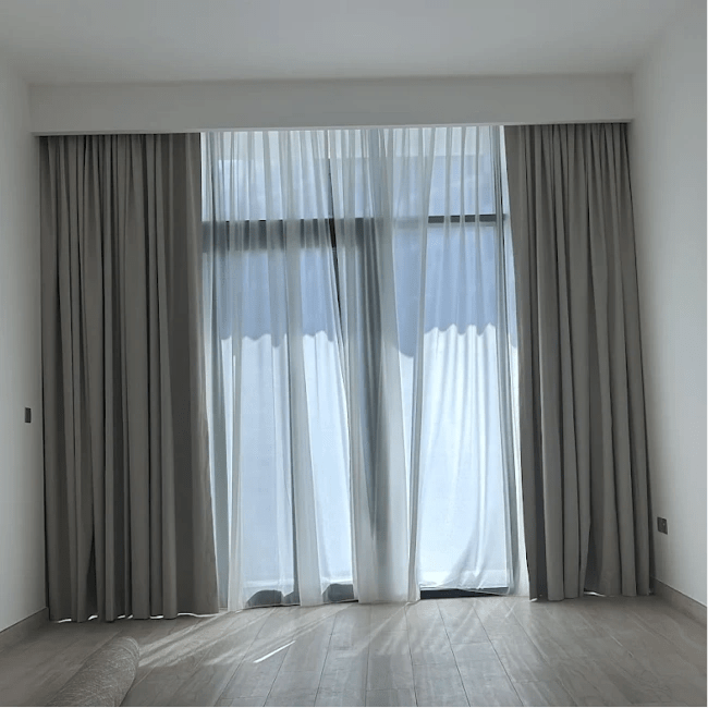Soundproof curtains installed expertly