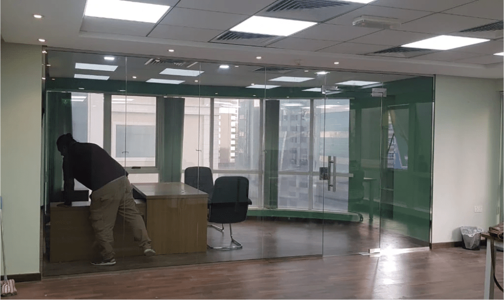 Modern home glass partitions