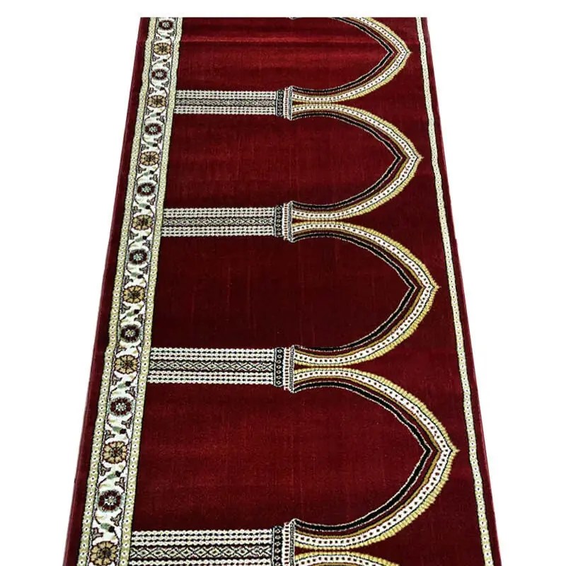 Red carpet fabric close view