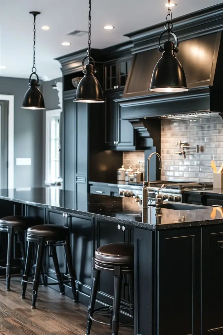 44 black kitchen ideas that never go out of style